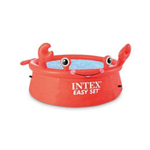 6 Feet Happy Crab Easy Set Above Ground Pool – Red