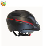 Helmet with Backlight and Protective Sunglasses